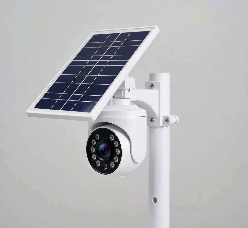 Battery PTZ Camera with Solar Panel