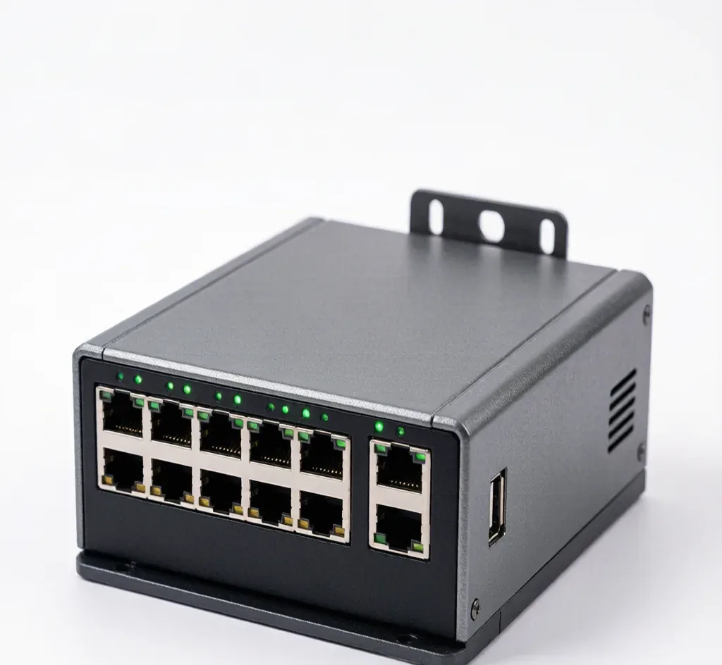 Industrial Managed PoE Switch (8-Port, 802.3at)